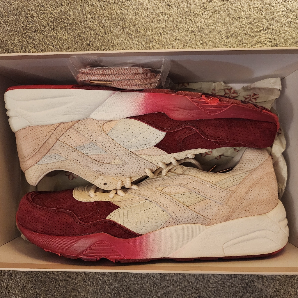Puma R698 X Ronnie Fieg Sakura Cherry Blossom Low Mens Size 9.5